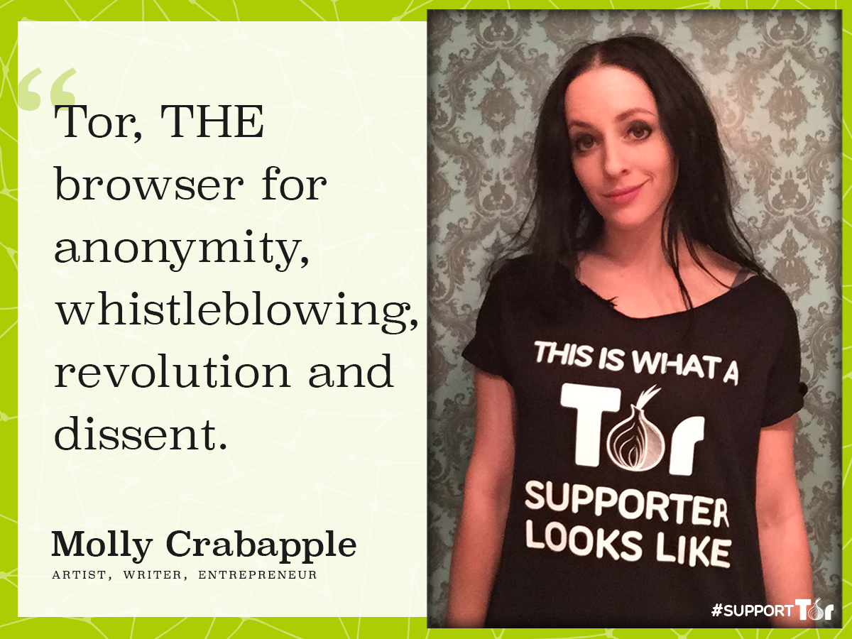 Molly Crabapple Tor Supporter